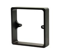 1-Gang 20mm Black Single Socket Spacer - Wall Box Extender for Light S