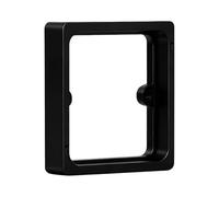 1-Gang 20mm Black Socket Spacer, ABS Single Light Switch Spacer, Wall Box Extender for Electrical Installations, DIY and Home Renovation Projects