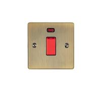 1 Gang 45 Amp Double Pole Switch with Neon
