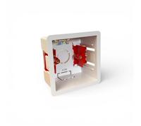 1 Gang 47mm Dry Wall Back Box 1 Gang 47mm Plastic Single Dry Lining Plasterboard Wall Back Box 47mm Electrical Socket Switch Recessed Wall Pattress 47mm Adjustable Lugs - 1 Back Box Pattress