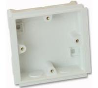 1 GANG BACK BOX - 25MM | CABLE MANAGEMENT RACEWAY/DUCT FITTINGS ACCESSORIES, 1 X QTY - VTS/6025 WHI