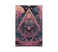 1 Gang Blank Wall Plate Decorative Switchplate, Magic Circle Light Switch Cover for Bedroom Living Room Decor