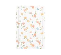 1 Gang Blank Wall Plate Decorative Switchplate, Yellow and Pink Floral Fragments Light Switch Cover for Bedroom Living Room Decor