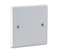 kenable 1 Gang Blanking Plate for Single Gang Back Box White Finish + Screws