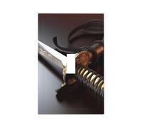 1-Gang Decorator Wall Plate Japan Samurai Sword Light Switch Cover Single Gang Receptacle Outlet Wall Plate Mid Size 5" x 3" Wallplate Unbreakable Polycarbonate Outlet Faceplates Covers