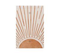 1-Gang Electric No Device Blank Wallplate Boho Orange Vintage 70s 60s Beige Sunrise Sunset Mid Century Minimalist Abstract Art 50s Sun Jumbo Size Outlet Light Switch Decorative Face Switchplate Cover