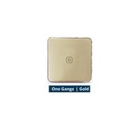 (1 Gang Gold) Wireless Remote Switch Work with Tuya Hub One Two Three Gangs Touch Switches Sticker Battery Power 2MQTT deCONZ