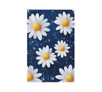 1 Gang Light Switch Cover Blank Cover Wall Plate, Daisy Wild Flowers Unbreakable Thermoplastic Faceplate for Bathroom Bedroom Decor