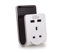 1 Gang Power Adaptor with 2 USB Ports