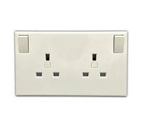 1 Gang To 2 Gang 13A Converter Socket Single To Twin / Double