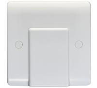 1 Gangle Single 20A Flex Outlet White Plastic Boiler Appliance Wall Plate Outlet - Decorative Appliance Switch Wall Plate