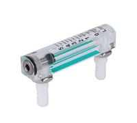 1 Gas Flow Meter High Accuracy Acrylic Transparent Panel with Black Float for Measuring Oxygen Carbon Dioxide Air Flow Rate 15LPM for Industrial Laboratory Use Size 7x4x1.5cm