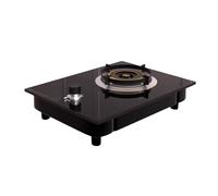 1 Gas Stove,4.2KW Black Tempered Glass Burner,NG/LPG Convertible Stove,Desktop/Embedded Installation,with Automatic Flameout Device,for Family RV Cooking(NG)