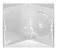 1 Genuine Single Clear Amaray DVD Cases 14mm UK Distributor RIVERMEDIA
