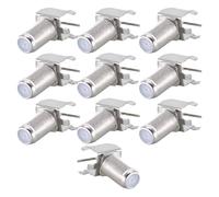 1 GHz F Female PCB Connector 75 Ohm | 90 Degree Input Port Replacement, Panel Mount Threaded Body, Coax Receiver Spare Part, 10 Pack