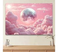 1 glowing moon and cloud photography background - suitable for birthdays holidays parties multiple sizes to choose fromL