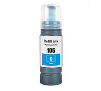 1 Go Inks Cyan 70ml Ink Bottle to replace Epson 106 Compatible/non-OEM for EcoTank Printers