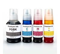 1 Go Inks Set of 4 Ink Bottles (140ml/70ml) to replace Canon GI-51 Compatible/non-OEM for PIXMA G Series Printers, Black, Cyan, Magenta, Yellow