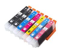 1 Go Inks Set of 6 + extra Black Ink Cartridges to replace Epson T2438 + T2431 (24XL Series) Compatible/non-OEM for Epson Workforce Printers (7 Inks), High Capacity
