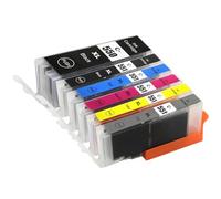 1 Go Inks Set of 6 Ink Cartridges to Repalce Canon PGI-550 & CLI-551 Compatible / Non-OEM for PIXMA Printers (6 Pack), Black, Cyan, Magenta, Yellow, Grey, High Capacity (XL)