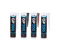 (1, Grey) Bond It GP200 Contractors Grade LMA Silicone Sealant EU3 Kitchen Bathroom
