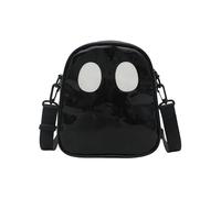1. Halloween Skull Print Crossbody Bag PU Lightweight Adjustable Strap For Party Daily Essentials Compact Organizer Crossbody Bag