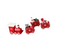 1 Handcrafted Wooden Christmas Train Decor Holiday Tabletop Display for Family, Kids & Pet-Friendly Gatherings Celebrations & Seasonal Displays