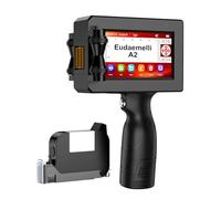 1" Handheld Inkjet Printer Gun,A2 Portable Ink Batch Coder with 42ml Fast-Drying Ink,4.3" Touch Screen Hand Held Printers for QR Code,Barcode,Batch Number,Text,Date Printer (Printing Height: 2-25.4mm)