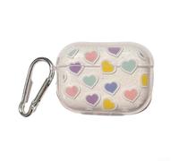 1* Headset Protective Case Ful Heart Earphone Cove Glitter Silicone Cover Note Not Include The Earphone (1/2代 5)