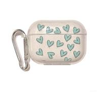 1* Headset Protective Case Ful Heart Earphone Cove Glitter Silicone Cover Note Not Include The Earphone (1/2代 3)