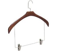 1. Heavy Duty Garment Hanger With Pants Clips Space Saving Metal Coat Rack For Modern Home Organization Sustainable Wooden Garment Hangers For Home Storage