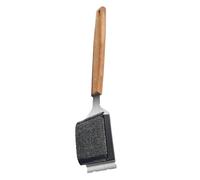1. Heavy Duty Steel Wire Grill Brush With Wood Handle Rust Scrubber For BBQ Grates & Stubborn Greases Wooden Handle Grill Brush Steel Scraper