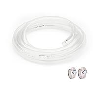 1'' ID × 1-1/4'' OD - 25 ft Clear Plastic Vinyl Tubing, Flexible PVC Hose Pipe Lightweight Non-Toxic Vinyl Tube for Transfer Water Air Oil