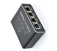 1 in 2 3 4 Out 1000Mbps Internet Networking Adapter with RJ45 Outlets Gigabit Splitter for PC
