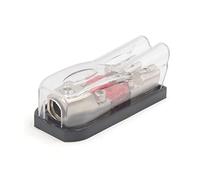 1 in 2 Out 100A Car Stereo Audio SpeakerMini ANL Fuse Holder Distribution Block Protected circuits