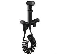 1-in-2-out Dual Flow Control Valve for Shower Installations, Constructed with Resistant Brass and Resistant ABS (Black)