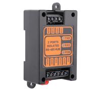 1 in 2 Out Isolated Hub 2 Ports RS-485 Hub Splitter Recommended 485 Industrial Converter For Thunder Shock Protect Isolated Converter with Short Circuit Protect