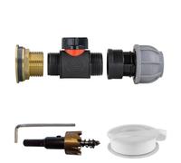 1" In Line Valve 20mm Mdpe Joiner Ptfe Tape And 34mm Hss Hole Saw