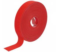 1 in x 32 Ft Red Hook and Loop Roll, Double-Sided Self-Gripping Straps for Cable Management, Cut to Length, Reusable Wire Organizer Ties Cord Strips Wrap Fasteners Tape for Home Office Data Center
