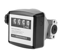1 Inch 4 Digital Gas Fuel Meter Counter Gauge, High Accuracy, Easy Installation for Non,Commercial Use with Large Display Screen, Fast Return to Zero Rotation, Horizontal or