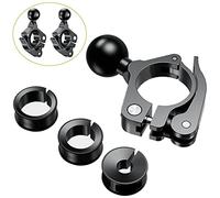 1 Inch Ball Mount Accessories Aluminium Alloy Suitable for Handlebar Mount Ball Compatible with 1 Inch Ball Pan Systems (Black R18 x 2)