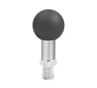 1 Inch Ball Mount Adapter 25mm to M8 M10 Screw, M10 black | Aluminum-alloy Accessory with M8 M10 Thread Post for Motorcycle Rearview Mount, Phone Holder