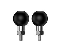 1 inch Ball Mount Holder Portable Tripod Ball Adapter Motorcycle ATV Rear View Mirror Screw Ball Head with Threaded Bolt 1/4-20Compatible with RAM Mount (SZ-M1/4) 2 Sets