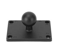 1 Inch Ball Mount Universal Aluminum Alloy AMPS Square Plate with Rubber Ball for RAM Mounts B Size Double Socket Arms, Marine Grade 6061 T6 CNC Machined Base