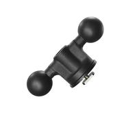 1 Inch Ball Track Base, Universal T-Bolt Attachment for RAM Mount, Double Ball Head Slider Base for Car Kayak Boat (Black)