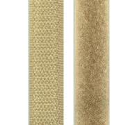 1 inch Beige Hook and Loop Tape 1/2 Yd Non-Adhesive Tape Heavy Duty Fastener Ideal for Military Uniform Clothes Bag Shoes DIY Project Handmade Craft