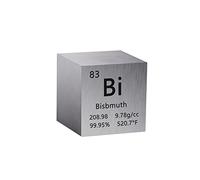 1 Inch Bismuth Cube Metal, High Density Element Cube Pure Metal, for Element Collections Lab Experiment Material,Elemental Collection Hobby,Gift for Children (Bismuth)
