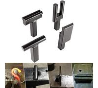 1 Inch Blacksmith Anvil Hardy Tool Set, 4PCS Blacksmith Tools, Include Creasing Stake Tool, Hot Cut Tool, Bottom Fuller & Turning Bending Scrolling Fork