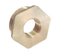 1 Inch BSP x 1/2 Inch BSP Brass Reducing Bush - Pack of 2