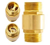 1 Inch Check Valve, Brass Check Valve, 1 Inch Male to AG, 1 Inch Return Valve, Backflow Preventer Waste Water for Water Pipe, Water Heater, Waterproof, Rustproof